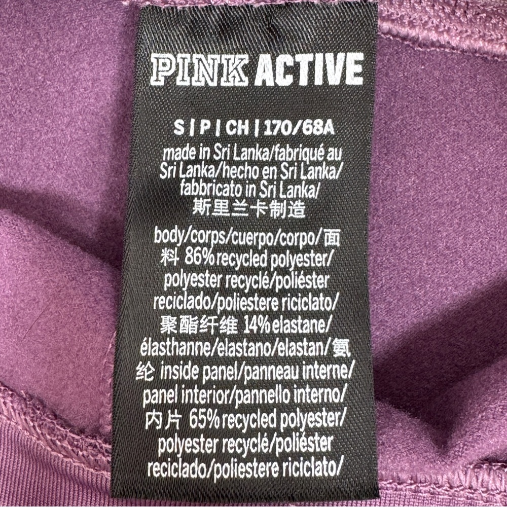 Pink‎ Victoria’s Secret Velour Side Pocket Leggings High Waist Mauve Small - Picture 11 of 15